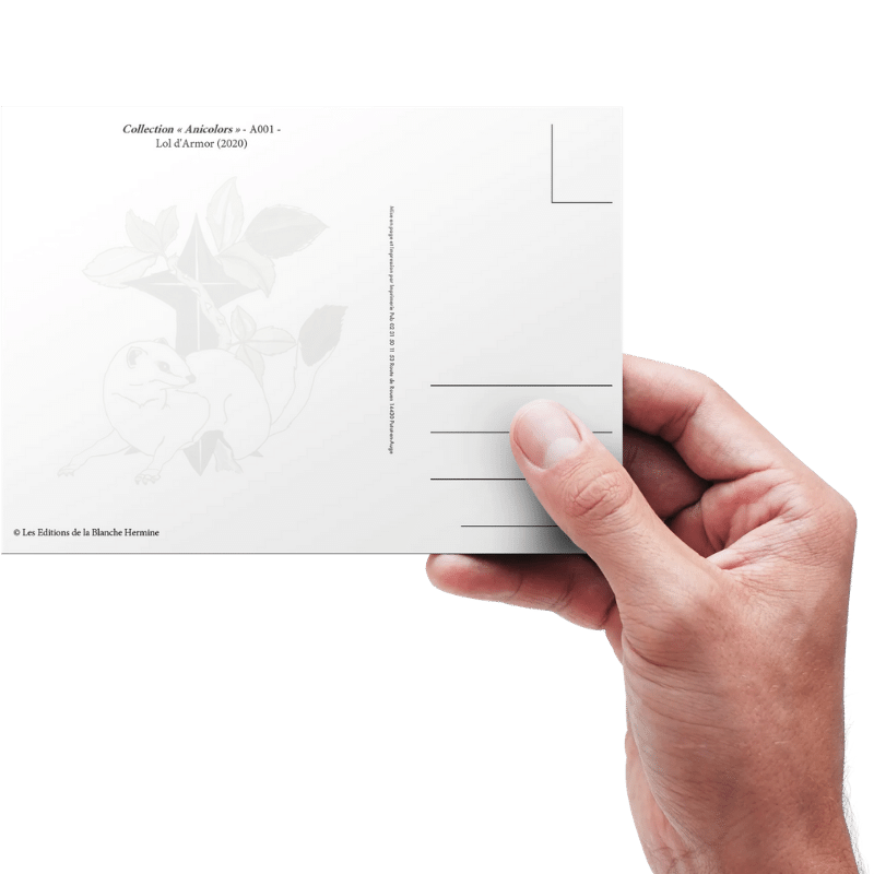 Carte postale - Verso Edition la Blanche Hermine